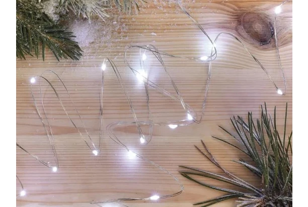 Vianočná reťaz LED Nano 1,9 m, studená biela
