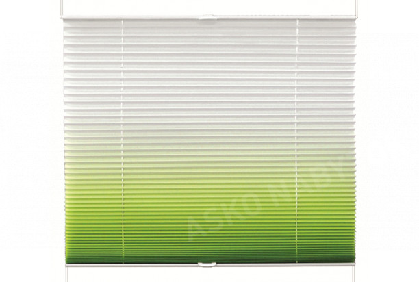 Plisé žaluzie 105x130 cm, zelený prechod