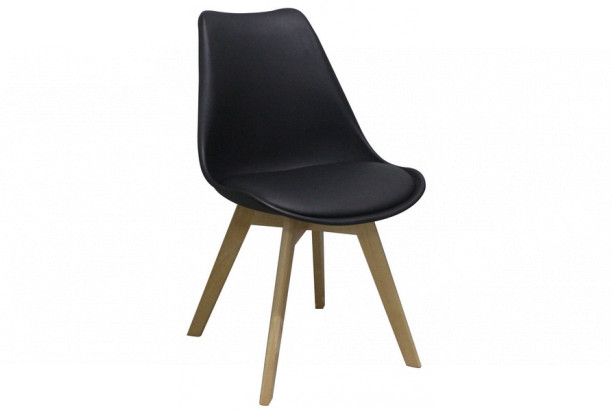 Jedálenská stolička Larsson, čierna