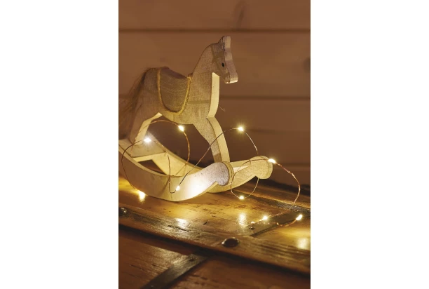 Vianočná reťaz LED Nano, 1,9 m, teplá biela
