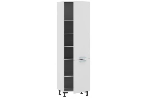 Vysoká kuchynská skriňa One PO60D, biely lesk, šírka 60 cm