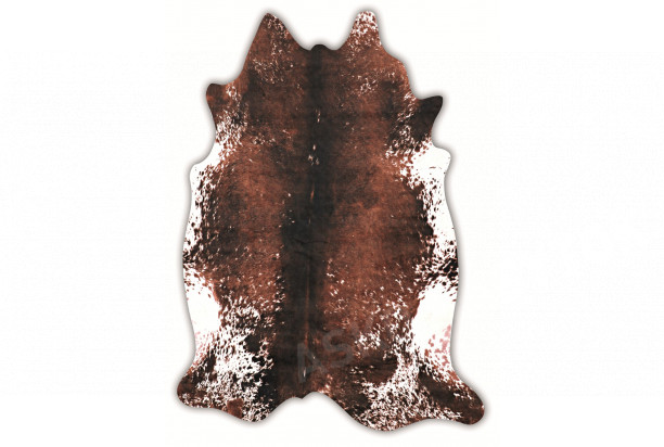 Imitácia kravskej kože hnedá - škvrny, 120x150 cm