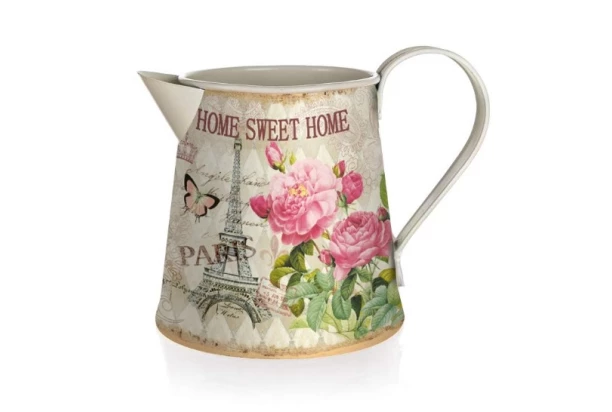 Dekoratívna kanvička Home Sweet Home, 16,5x12 cm