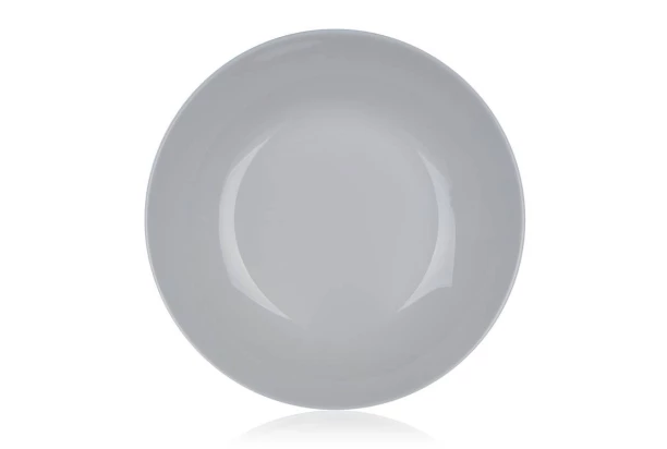 Hlboký tanier Diwali 20 cm, šedé sklo