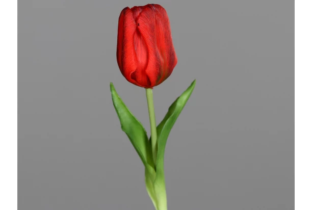 Umelá kvetina Tulipán 20 cm, červená