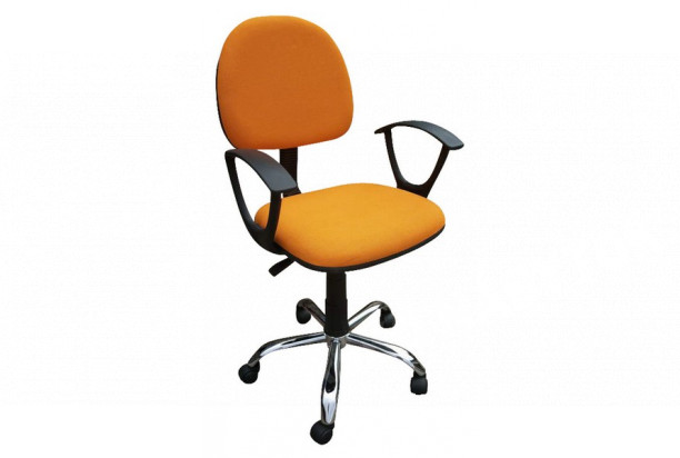 Detská stolička Erfon, oranžová látka