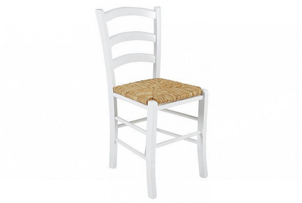 Jedálenská stolička Capri, buk/biela