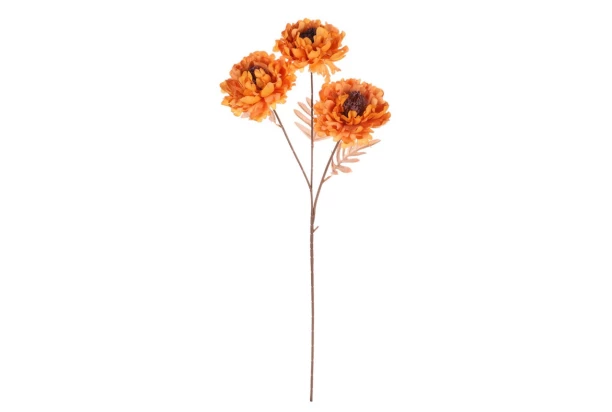Umelá kvetina Chryzantéma 62 cm, terakota