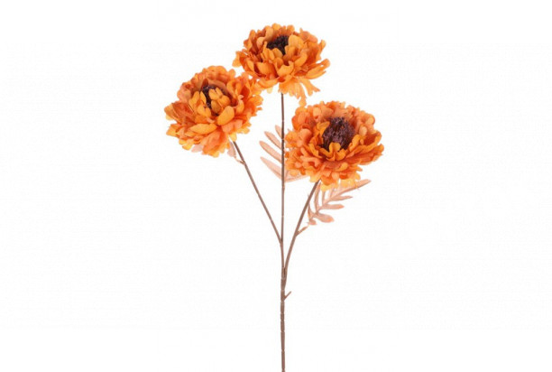 Umelá kvetina Chryzantéma 62 cm, terakota