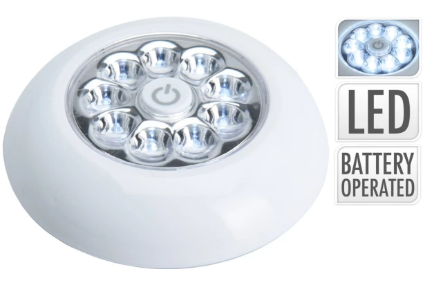 LED osvetlenie prenosné 9,5 cm, biele