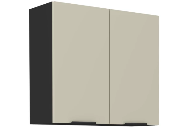 Horná kuchynská skrinka Arona, 80 cm, kašmírová/čierna