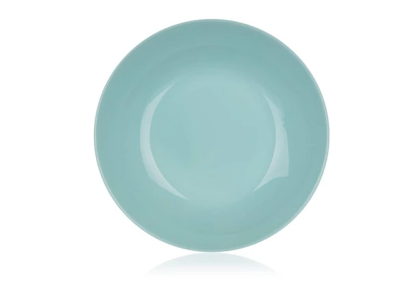 Hlboký tanier Diwali 20 cm, tyrkysové sklo