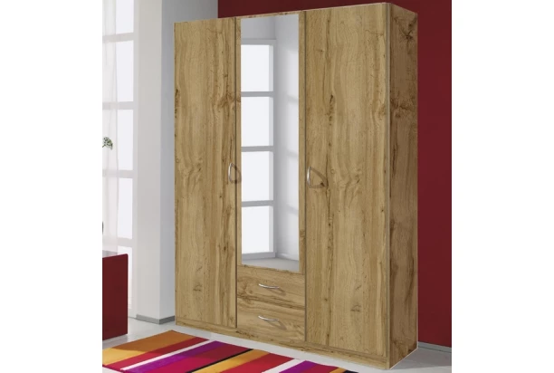 Šatníková skriňa Case, 136 cm, dub wotan