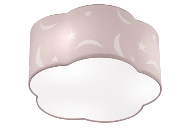 Detské stropné osvetlenie Moony 40 cm, ružové