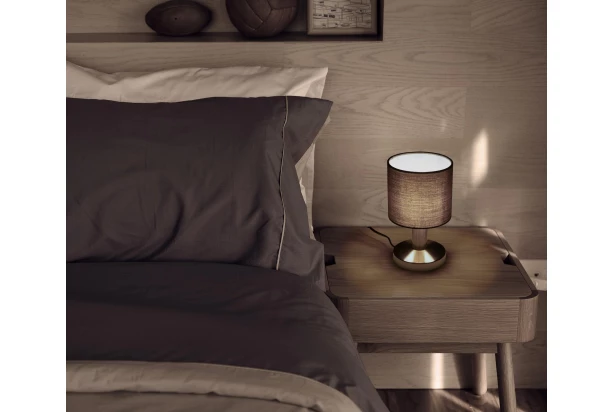 Stolová lampa Atlanta, šedá