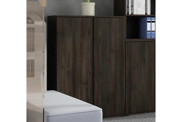 Skrinka Charles, 80 cm/120 cm, dub čoko