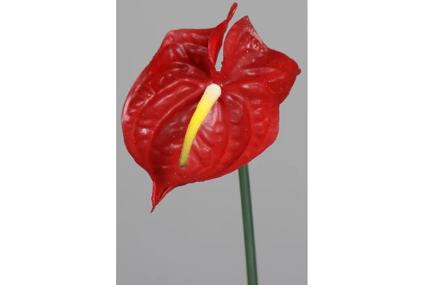 Umelá kvetina Anthurium 65 cm, červená