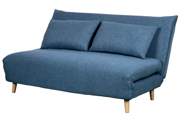 Rozkladacia pohovka Marina, modrá látka