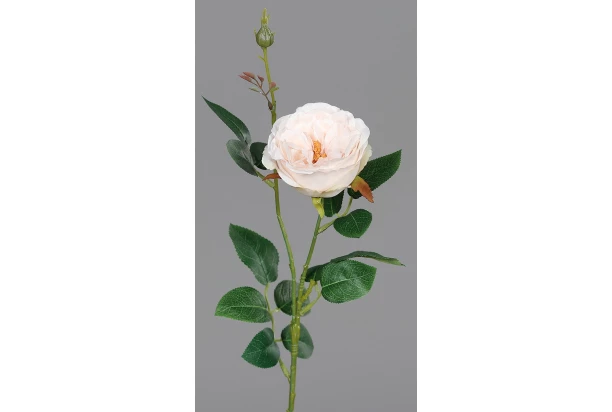 Umelá kvetina Ruža 60 cm, svetlo ružová