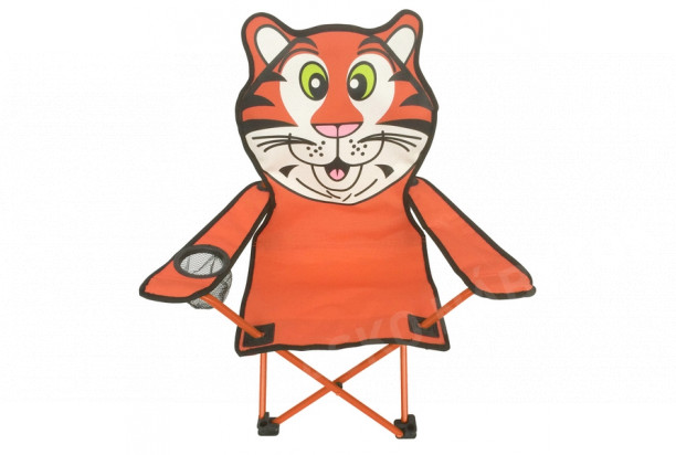 Detské kreslo Tiger, oranžovo-biely