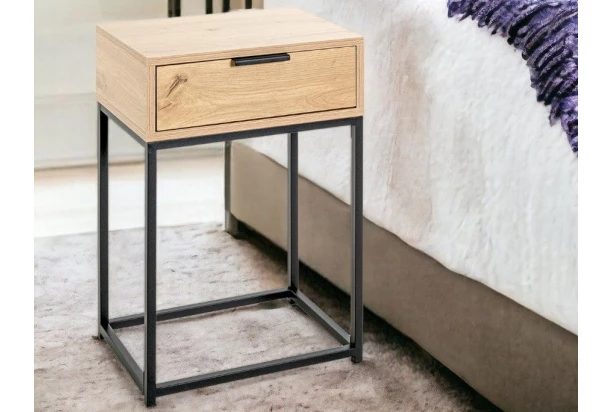 Odkladací/nočný stolík so zásuvkou Malmö, dub