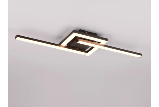 Stropné/nástenné osvetlenie LED Viale, čierna mat