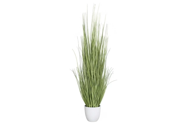 Umelá rastlina v kvetináči Zebra tráva 115 cm, zeleno-biela