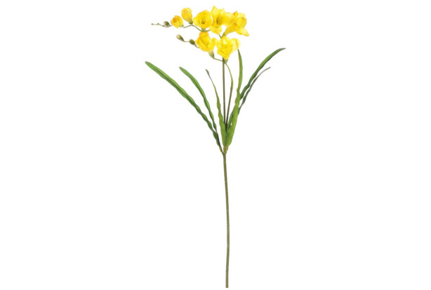 Umelý kvet Frézia 60 cm, žltá