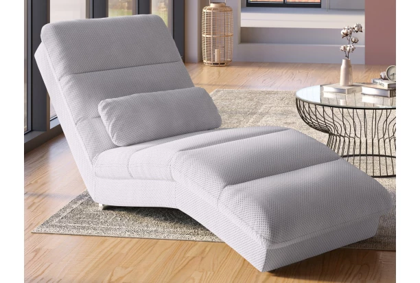 Relaxačné lehátko Yankee, svetlo šedá štruktúrovaná látka