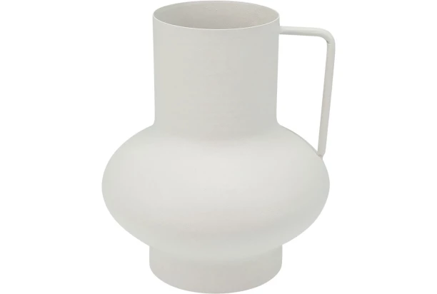 Váza 15 cm, biely zinok