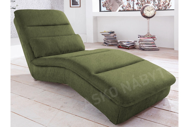 Relaxačné ležadlo Yankee, trávovo zelená látka