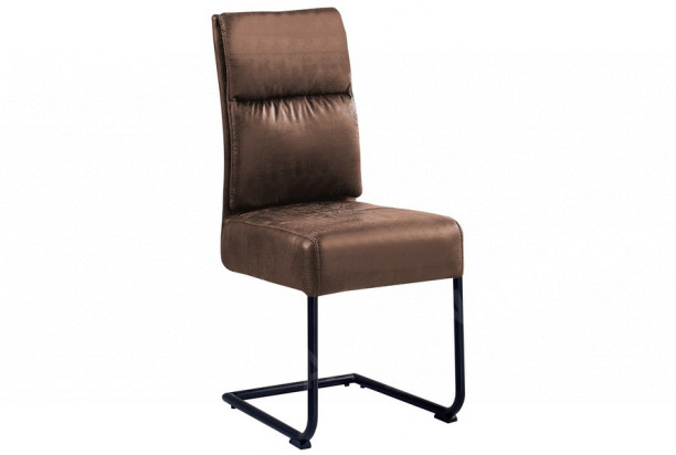 Jedálenská stolička Chelsea, hnedá vintage látka