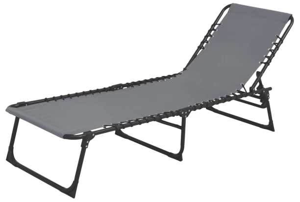 Zahradné ležadlo Bielfeld, šedé