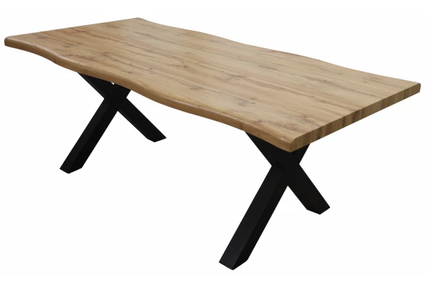 Jedálenský stôl v zaoblenom tvare Mikkel 160x90 cm, divoký dub