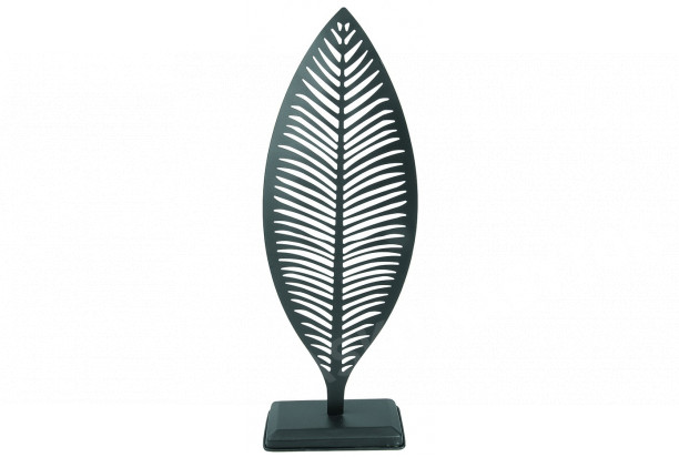 Dekoračný list kovový, výška 47 cm