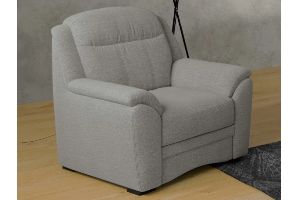 Kreslo Bruno, svetlo šedá látka