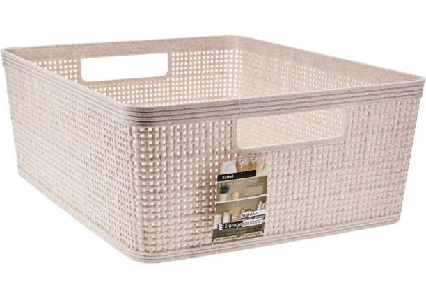 Úložný košík 35x13x29 cm, béžový