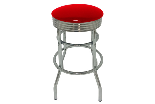 Barová stolička Cequa 8864, červená ekokoža