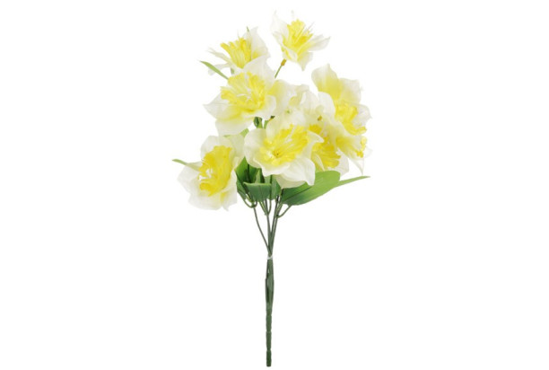 Umelý kvet Narcisy 35 cm, svetlo žltá