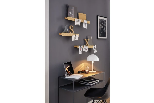Stolová lampa Meike 35 cm, biela
