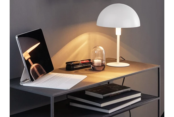 Stolová lampa Meike 35 cm, biela