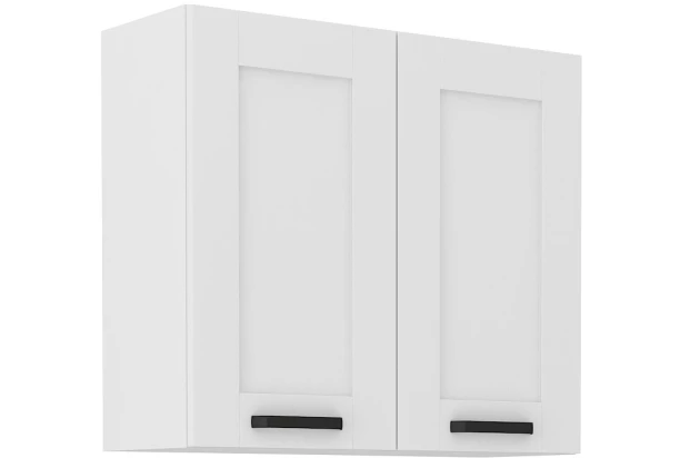 Horná kuchynská skrinka Luna, 80 cm, biela