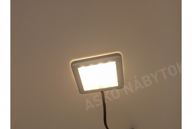 Bodové LED osvetlenie (1 ks) Square, teplá biela