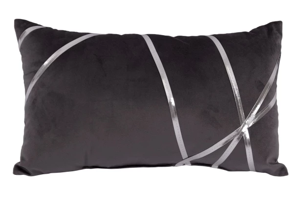 Dekoračný vankúš Vanessa 30x50 cm, antracitový