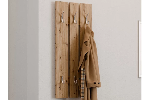 Šatníkový  panel na stenu Panelo, dub artisan