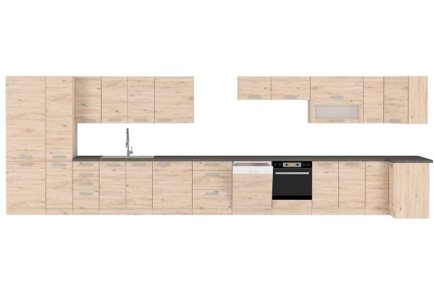 Predný panel na vstavanú umývačku Bordeaux, 45 cm, dub bordeaux