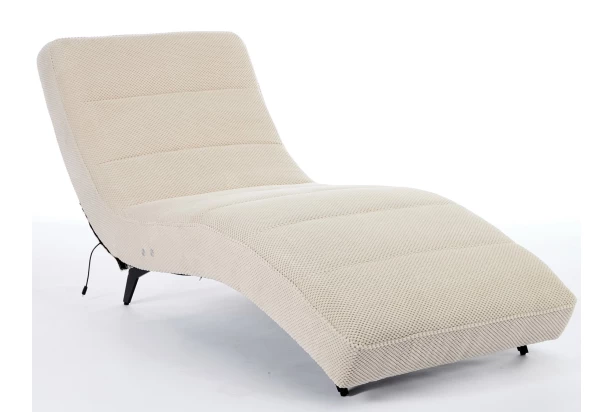 Relaxačné lehátko s elektrickým polohovaním Monaco, béžová látka