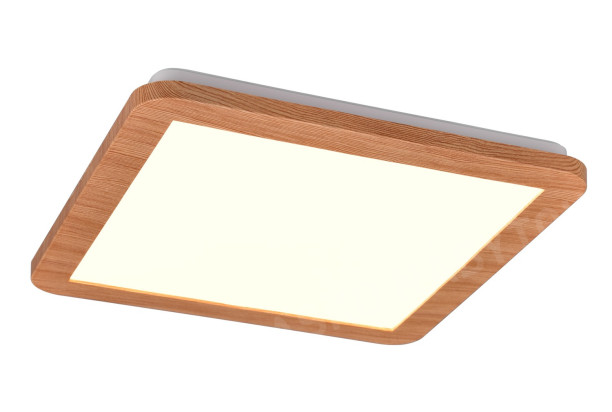 Stropné LED osvetlenie Camillus 30x30 cm, imitácia dreva