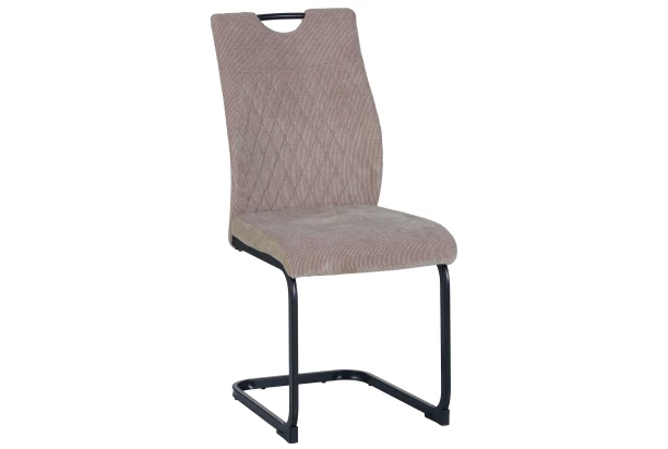 Jedálenská stolička Gent, béžová látka/látka v optike kože