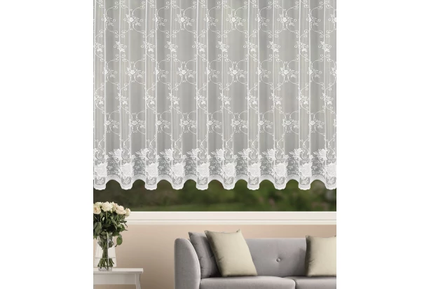 Záclona Adele 300x175 cm, vzor kvety